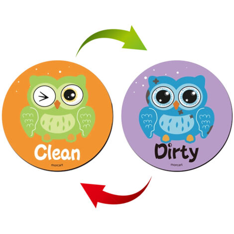 Dishwasher Magnet Clean Dirty Sign Indicator Universal Waterproof Magnetic Plate Double Sided Kitchen Dish Washer Magnet for Home Kitchen (1/5)