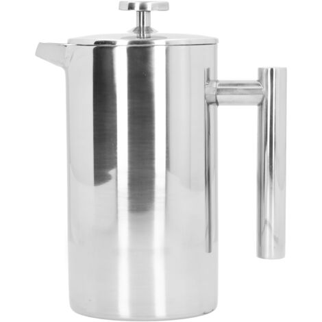 1000ml Hand Brewing Coffee Pot Stainless Steel Coffee Press Pot DoubleLayer Coffee Kettle (1/5)