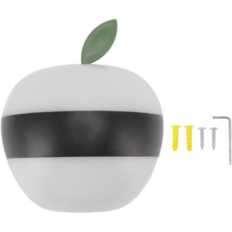 LED Wall Light Apple Shaped Waterproof 6W 3000K Aluminum and PC Wall Lamp for Bedroom Courtyard Decor 85‑265V (1/5)