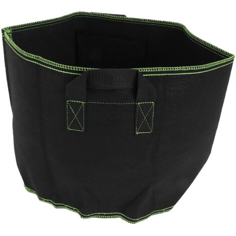 Plant Growth Bag Degradable Non‑Woven Vegetable Flower Planting Pot with Handles Black12 Gallon (1/5)