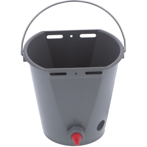 Milk Feed Bucket with 4 Nipples Check Valves Livestock Plastic Feeding Equipment 8LFor Lamb (1/5)