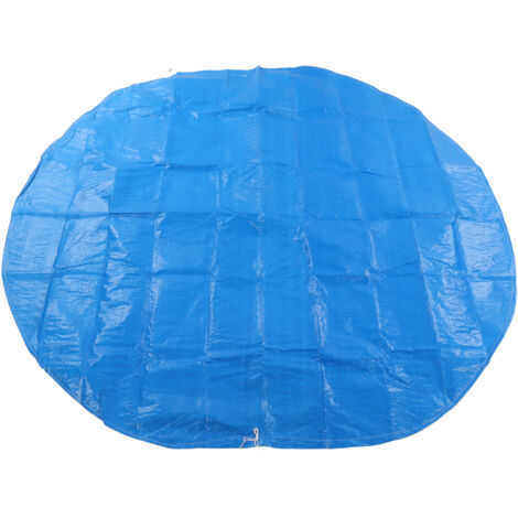 Pool Cover Waterproof Dustproof Round Polyethylene Swimming Pool Cover with Drawstring 2.8m / 9.19ft (1/5)