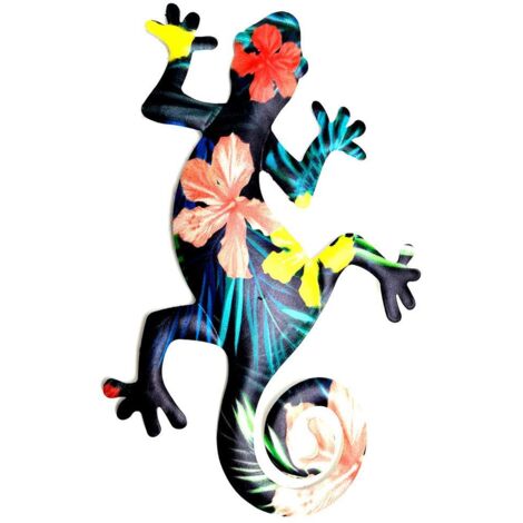 Metal Gecko Wall Art Decor Hanging Sculpture for Home Bedroom Living Room Office Garden Decor (1/5)