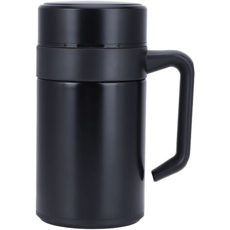 Stainless Steel Vacuum Cup with Handle Filter Insulated Coffee Mug for Home Office Business (1/5)