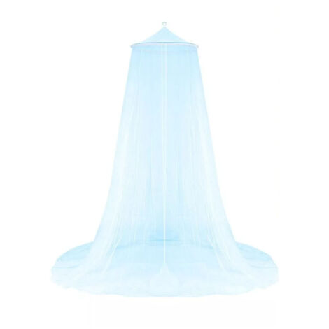 Queen Size Bed Canopy Princess Round Dome Bed Canopy Dome for Picnic Courtyard Outdoor Household Blue (1/5)