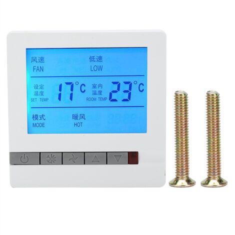 Digital Thermostat Intelligent Air Conditioner LCD Display Temperature Controller AC180‑260V (1/5)