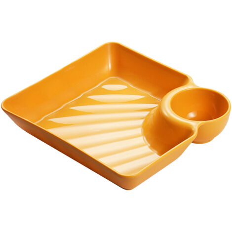Dumpling Plate Multifunction Sauce Dish Dipping Bowl Dip Serving Platter Snack Bowl Dishes Divided Party Trays (1/5)