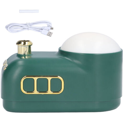 USB Humidifier 3 Level Dimming Night Light Retro Style 2 Humidifying Spray Modes Portable Humidifier for Home Green (1/5)