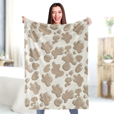Printed Throw Blanket Stylish Comfortable Skin Friendly Bed Throw Blanket for All Seasons [BL817‑5] 140x200cm / 55.1x78.7in