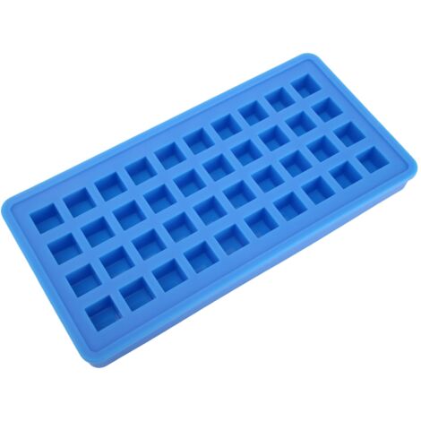 40Grids Silicone Ice Tray Square Shape Ice Cubes Maker Mold DIY Kitchen AccessoriesSky Blue (1/5)
