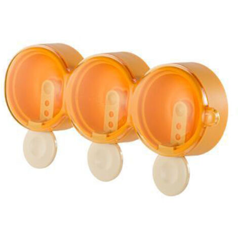 3 Cavity Donuts Design Ice Cream Mould Silicone Ice Cream Mold DIY Baking Cake Candy Mould Handmade Baby Food Icemaker Sunset Orange (1/5)