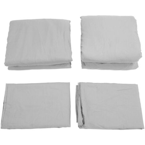 Bedding Sets Simple Soft Comfortable Chemical Fiber Fine Craftsmanship Bed Sheet Set for Business Hotel Home Grey US KING Size (1/5)