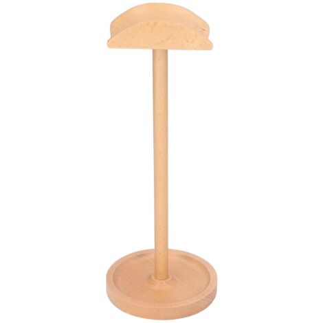 Wood Headphone Holder Desktop Wooden Headphone Display Stand Detachable Beech Headset Stand for Office Studio Study (1/5)