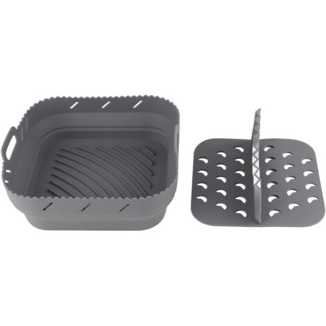 Square Air Fryer Silicone Baking Pan with Silicone Mat Air Fryer Pan (1/5)