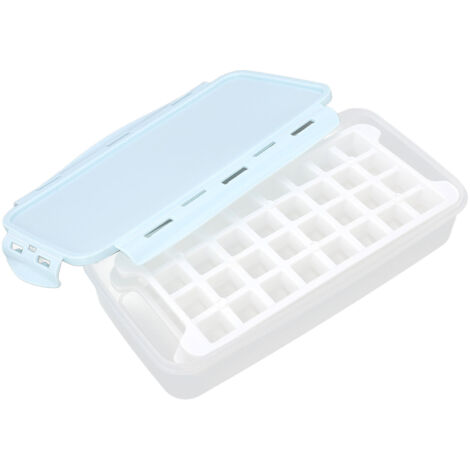 1.7L Double Layer 64 Grid Ice Mould Box DIY Ice Cube Mold Tray Soft Silicone Ice Mold Maker for Home (1/5)