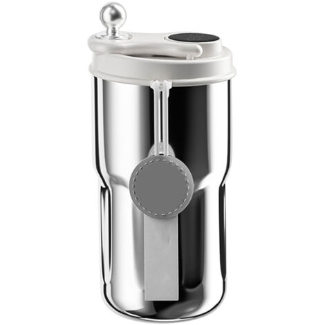 Insulated Coffee Mug Reusable Stainless Steel Insulated Tumbler Travel Cup for Ice Drinks Hot Beverage White (1/5)
