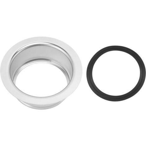 Extended Sink Flange Stainless Steel Silver Garbage Disposal Sink Flange Replacement for Kitchen (1/5)