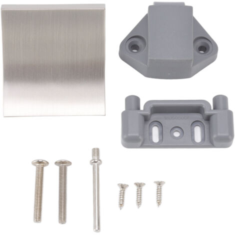 Cabinet Door Lock Buckle Metal Nylon Drawer Lock Handle Mounting Set for RV Yacht 7mm Opening P07 SN (Brushed Nickel) (1/5)