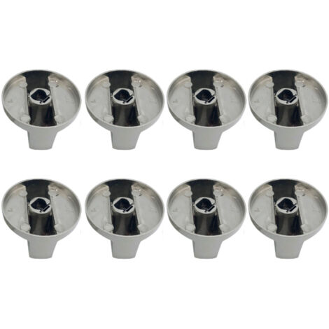 8PCS Stove Knobs 6mm Metal Rotary Gas Range Switch for Kitchen Cooktop Machine Control Replacement (1/5)