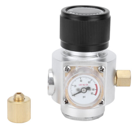 0-90PSI CO2 Regulator 3/8in Stainless Steel Soda Water Pressure Reducing Valve for Homebrew (1/5)