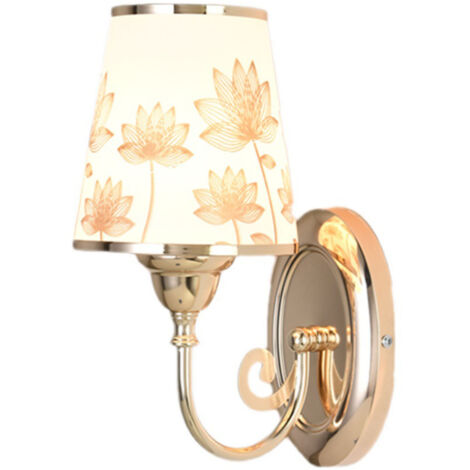 LED Bedside Wall Light Modern Stylish Metal Warm Light Wall Lamp with Switch Control for Bedroom Living Room