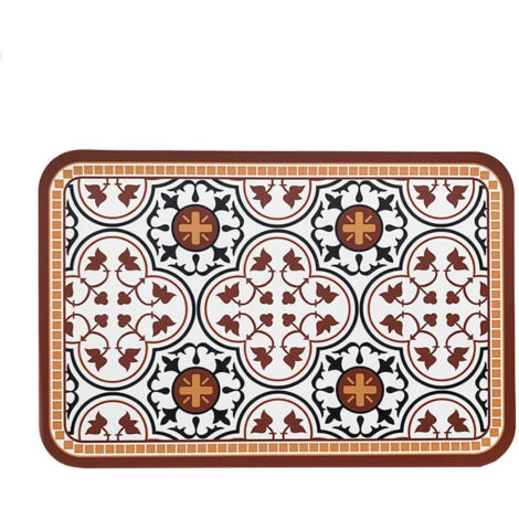 Heat Insulation Table Mat PVC Double Sided Texture Placemat for Hotel Restaurant Kitchen Type2 45x30cm (1/5)
