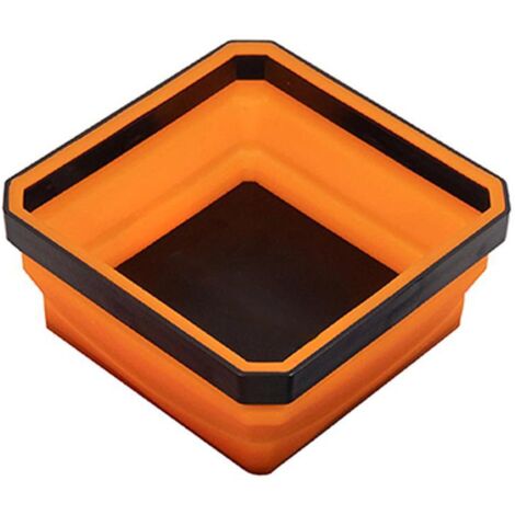 Collapsible Magnetic Parts Tray Tool Tray for Screw Nuts Washers Pins Other Small Parts (1/5)