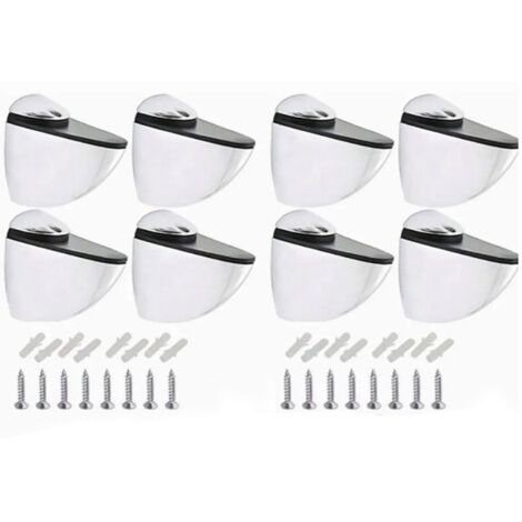 8Pcs Glass Clamp Clip Holder for Frames Shelf Zinc Alloy Adjustable Laminate Plate Bracket Connector (1/5)