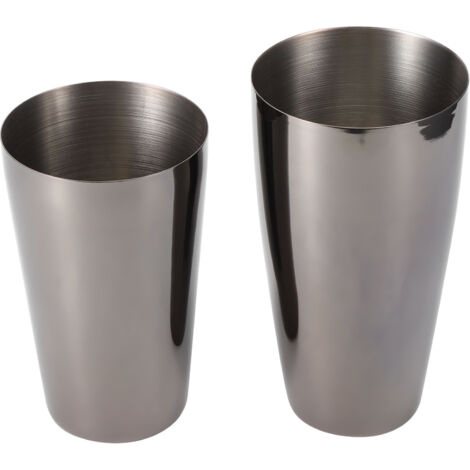 Cocktail Shaker Set 304 Stainless Steel Wine Drink Mixer Party Bar Bartender AccessoryBlack 800/600ml