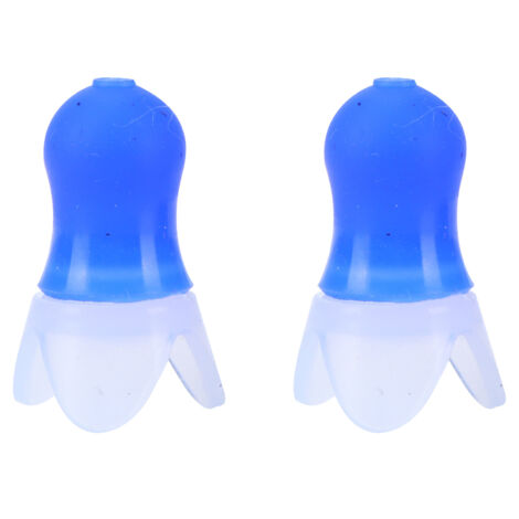 Swimming Waterproof Earplugs Flying Noise Reduction Silicone Ear Plug with Black Sealing BottleBlue Earplug (1/5)