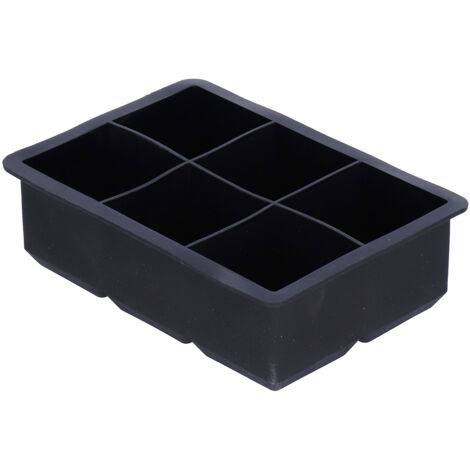 6 Grid Ice Cubes Tray Silicone Flexible Non‑Stick Ice Maker for Whiskey Cocktails (1/5)