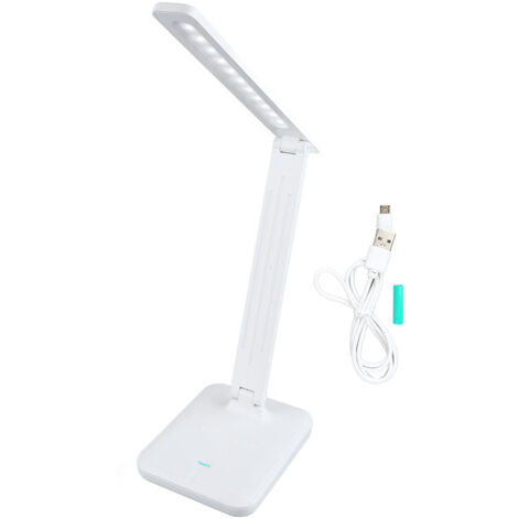 USB Desk Lamp Foldable Table Lamp Eye Caring Touch Control Study Office Lamp Stepless Dimming Desk Light With 3 Color Modes (1/5)