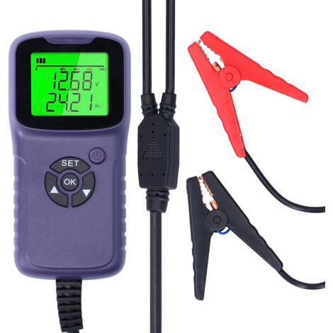 A300 Digital Car Battery Tester LCD Battery Test Analyzer Auto Test Diagnostic ToolsPurple (1/5)