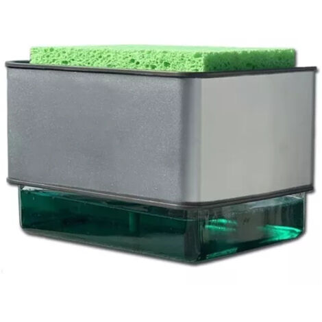 Dishwashing Liquid Dispenser ABS PS 300ML Press Type Automatic Liquid Outlet Box for Cloth Dish Kitchen Cleaning