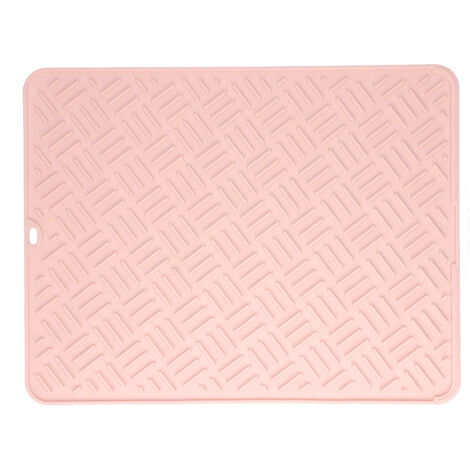 Silicone Heat Insulation Pad Desktop AntiScaldWaterproof Silicone Pad for Home Kitchen(Pink, 45x35cm ) (1/5)