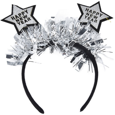 Cute Christmas Star Shaped Hair Hoop Fracture Resistance Star Shape Headband for FestivalSilver Year (1/5)
