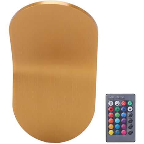 LED Wall Light Aluminium Simple Style LED RGB Warm Light Remote Control Modern Wall Sconces for Office Bedroom Kitchen (1/5)