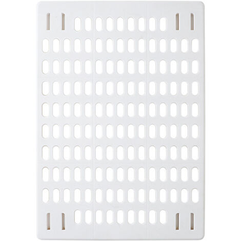Pegboard Wall Organizer Simple Multiple Holes Punch Free Self Adhesive Wall Mount Display Pegboard Panel for Kitchen White Slab (1/5)