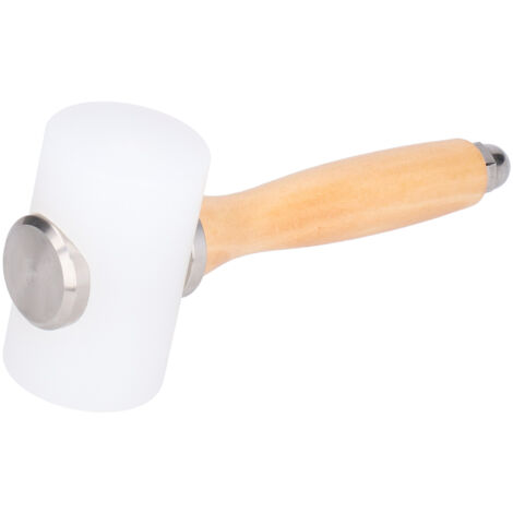Leather Carving Hammer Nylon DIY Hand Made Leathercraft Mallet Wooden Handle Stamping Tool(Primary Color Handle Double Head ) (1/5)