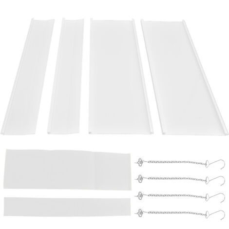 4PCS Central Air Conditioner Wind Shield Cold Wind Deflector Air Conditioning Outlet Baffle 45x45cm (1/5)