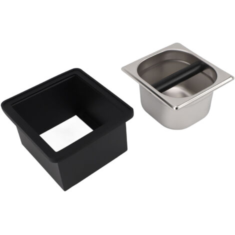 Coffee Grounds Square Detachable Stainless Steel Bucket Coffee Knock Box for Coffee Shop (1/5)