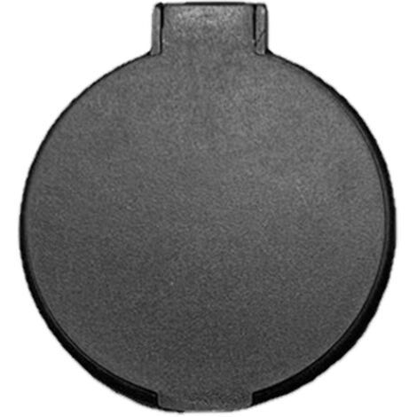 Single Sided Folding Circular Mirror Plastic Portable Compact Cosmetic Pocket Mirror Black (1/5)