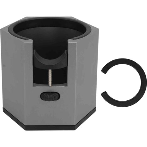 Coffee Portafilter Holder Aluminum Alloy Coffee Portafilter Stand with Removable Bracket Cover Height Adjustable Knob Black (1/5)
