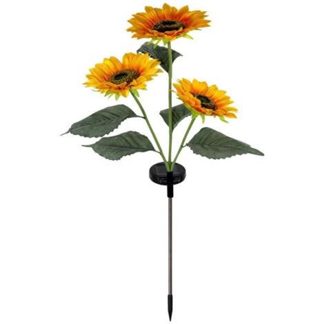 Outdoor Solar Garden Stake Lights LED Solar Powered Sunflower Light Waterproof Solar Decorative Lights for Garden Patio Backyard