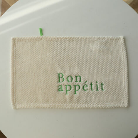Face Cloth Wash Cloth Soft Hand Towel Water Absorption Alphabet Embroider Rectangle Green Letter B