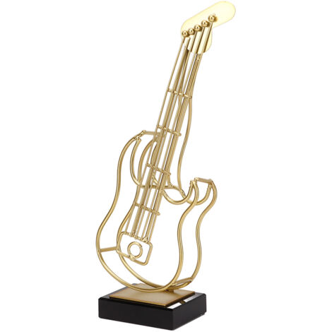Wrought Iron Violin Instrument Model Ornament with Stable Crystal Base Violin Ornament Black for Living Room Entrance (1/5)