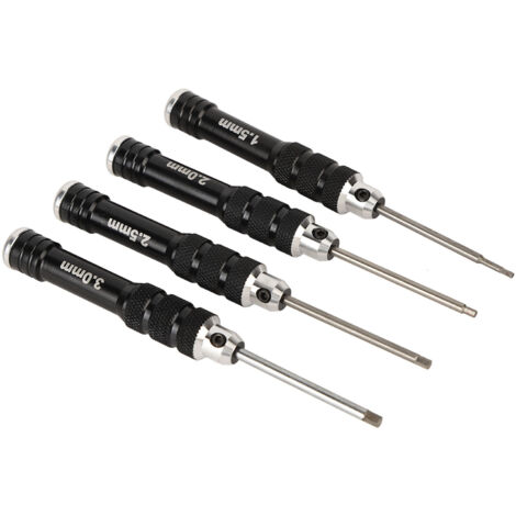 4pcs Screwdriver Ultrahard Slip Resistant Handle Durable Rust Proof Screwdriver Set for Repairing Type A (1/5)