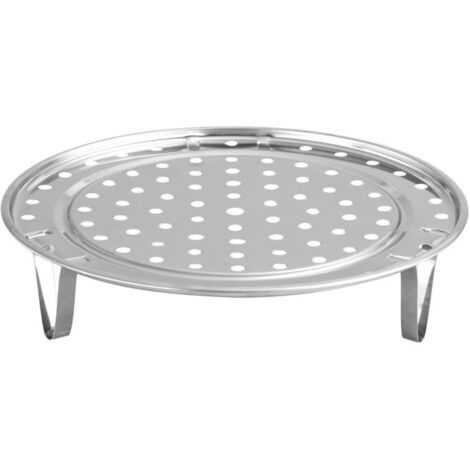 Steaming Rack with Removable Leg Stainless Steel Steam Tray Stand Cooking Bread Rack Kitchen Tool 20cm (1/5)