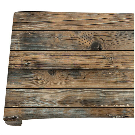 Wood Contact Paper Vintage Wood Grain Self Adhesive Wallpaper Decorative Wood Peel and Stick Wallpaper for Cafe Home (1/5)