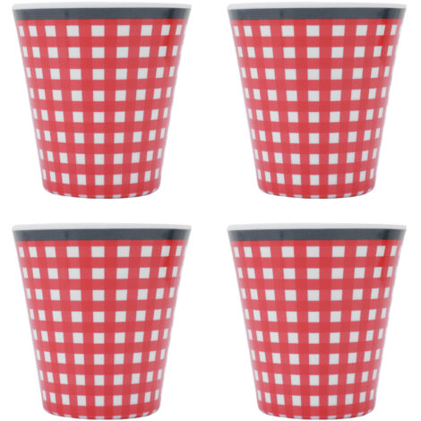 4Pcs/Set Imitation Porcelain Beverage Mug Originality Melamine Cup for Student School Home (1/5)